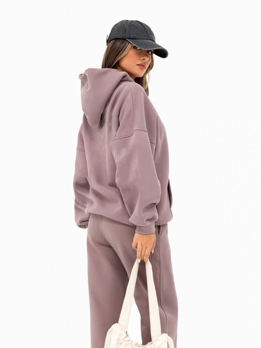 Dusty Pink Wide Leg Tracksuit