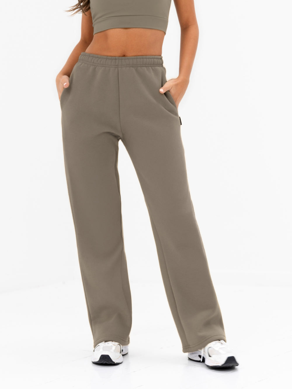 Safari Green Wide Leg Tracksuit