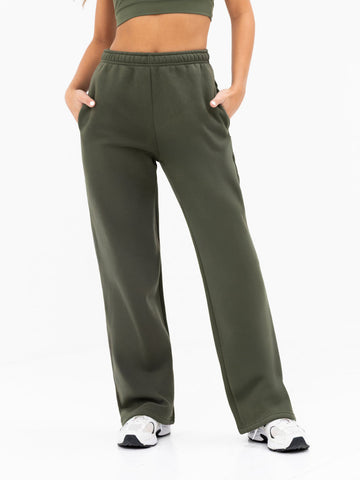 Olive Wide Leg Tracksuit
