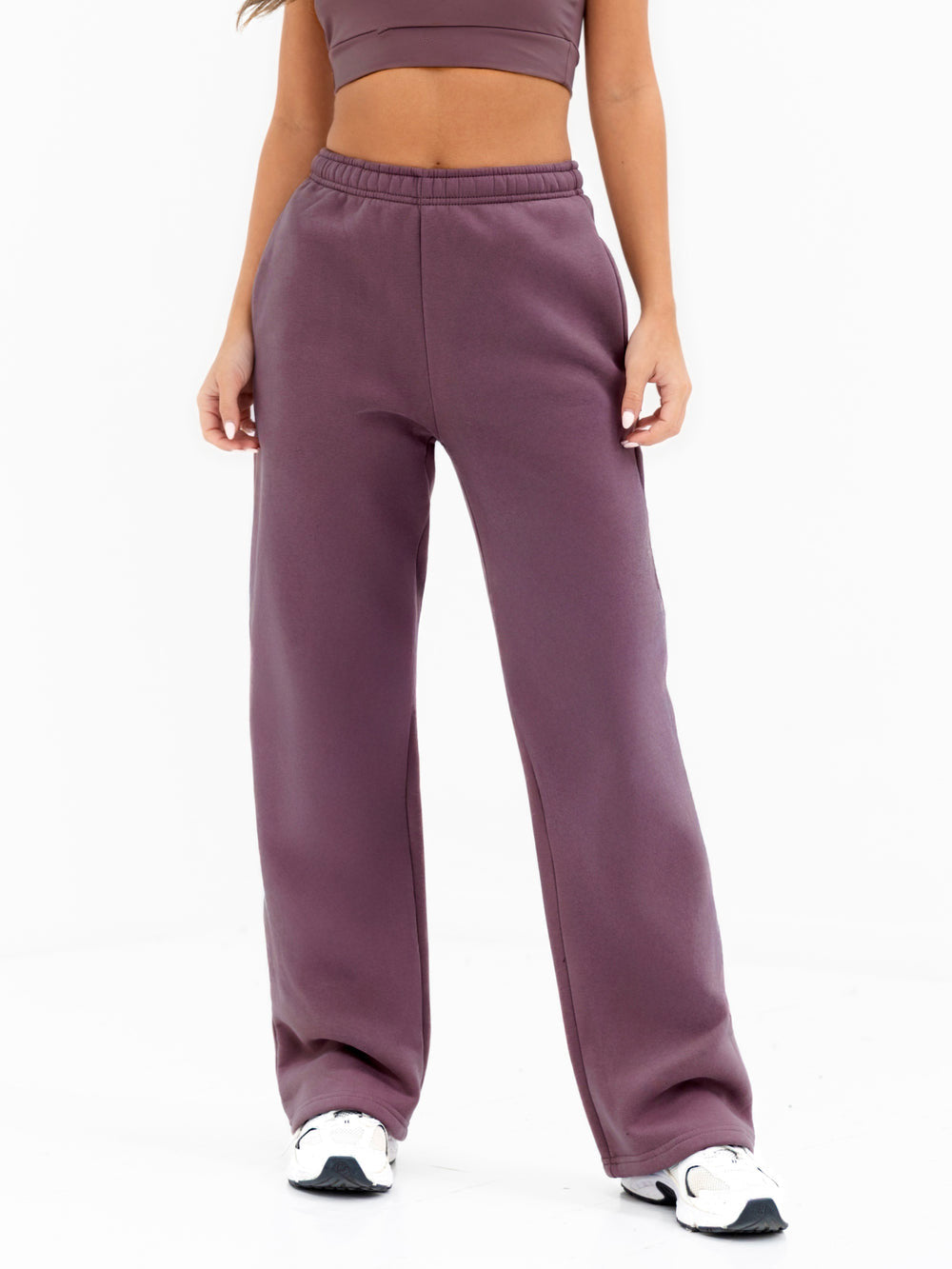 Light Plum Wide Leg Tracksuit