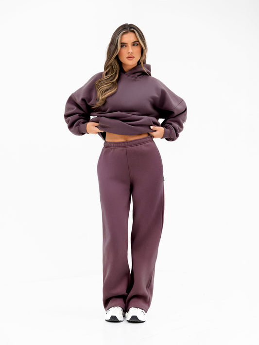 Light Plum Wide Leg Tracksuit