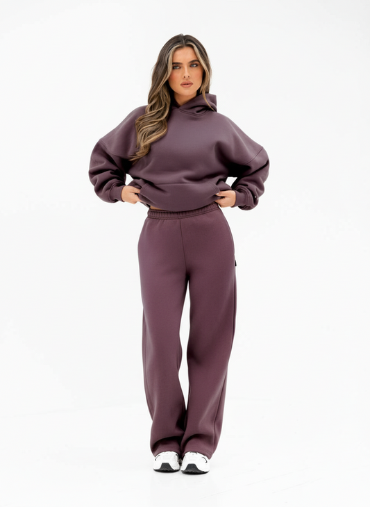 Light Plum Wide Leg Tracksuit