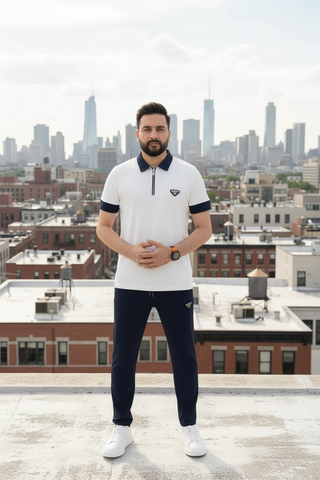 Navy Contrast Prada Tracksuit