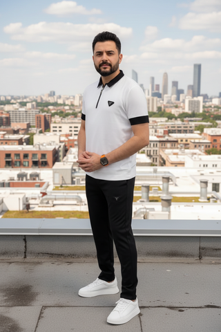 Black Contrast Prada Tracksuit