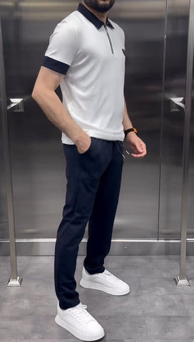 Navy Contrast Prada Tracksuit
