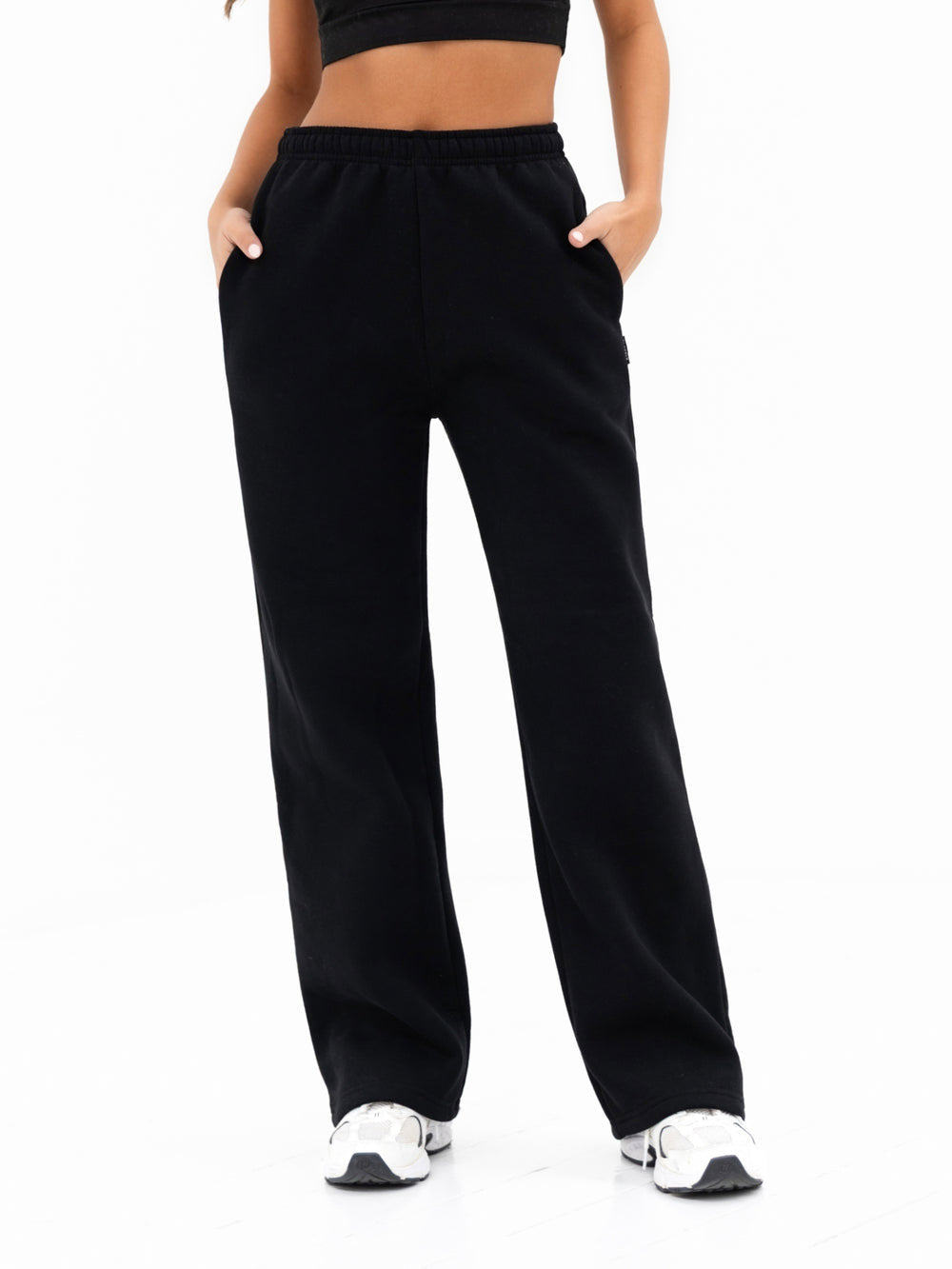 Black Wide Leg Tracksuit
