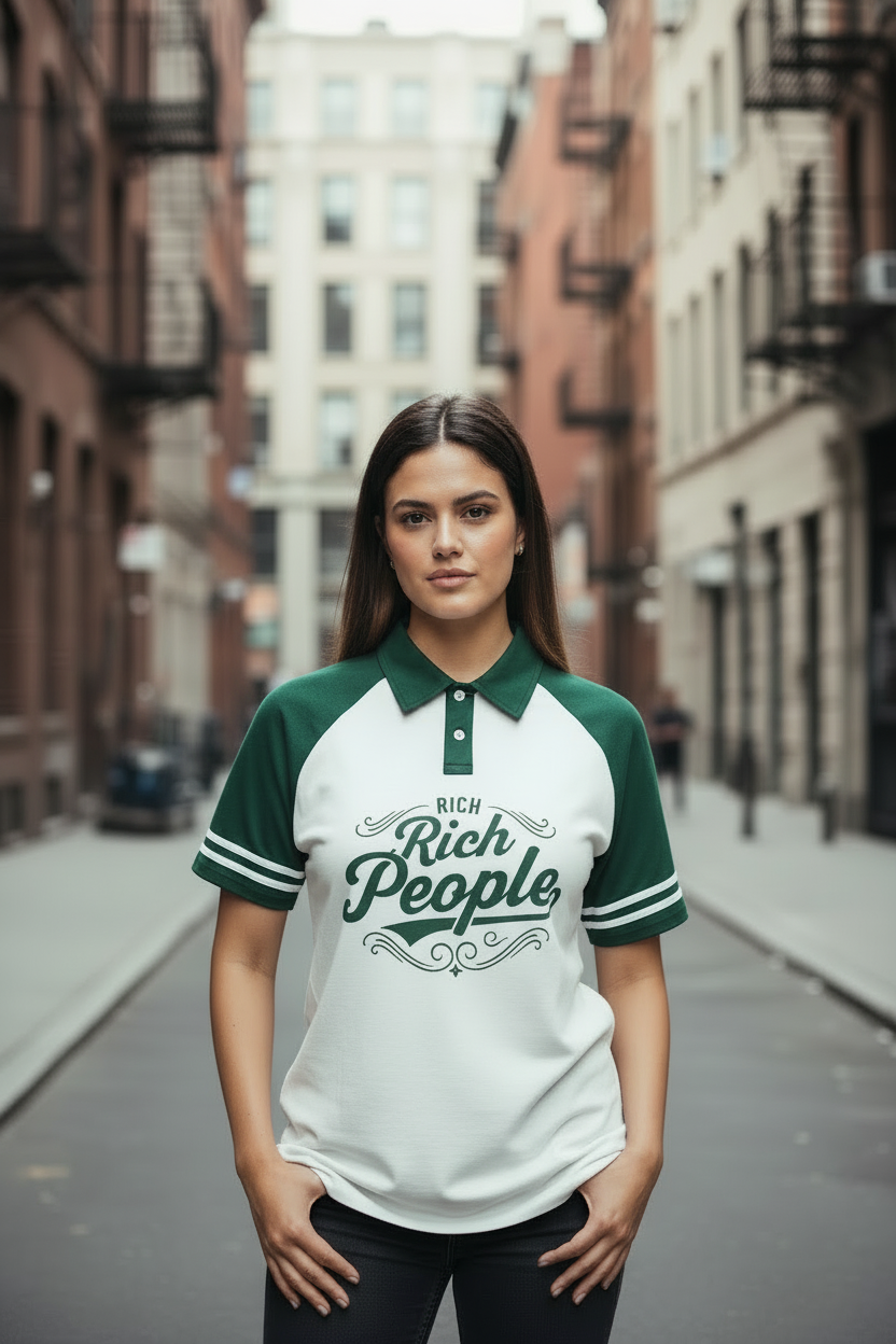 Women Green Rich Polo